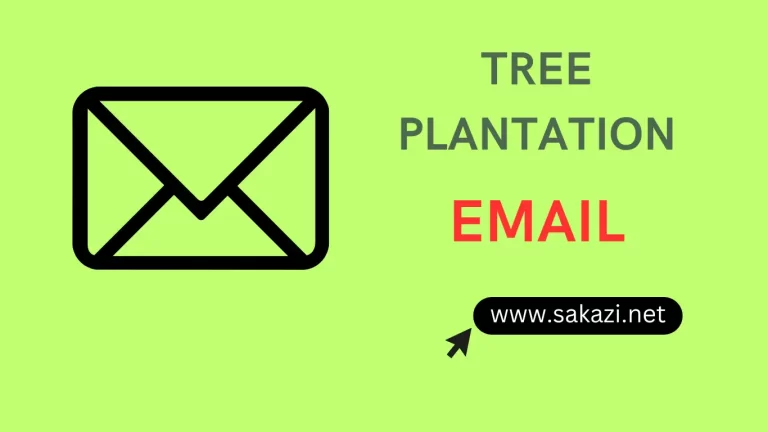 write an email to your friend about the tree plantation